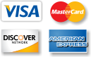 Accepted payment cards